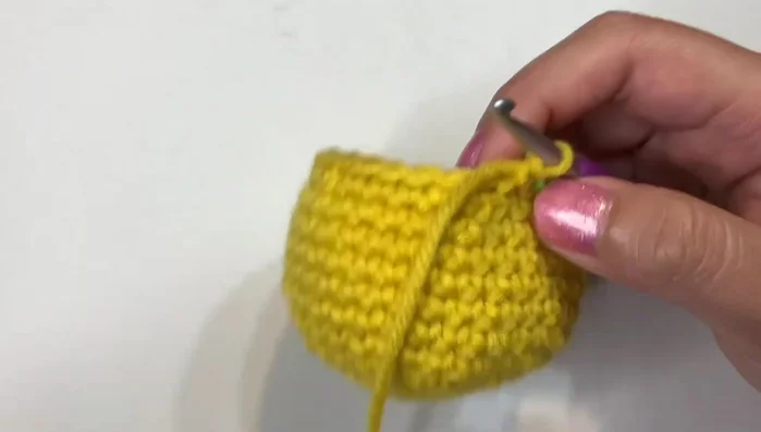 Round 16: Invisible decrease, single crochet in the next stitch, repeat (12 stitches total).