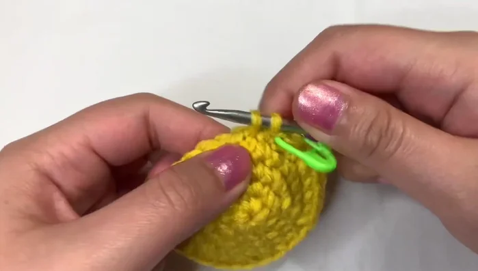 Round 6: Increase in the first stitch, single crochet in the next four stitches, repeat (36 stitches total).